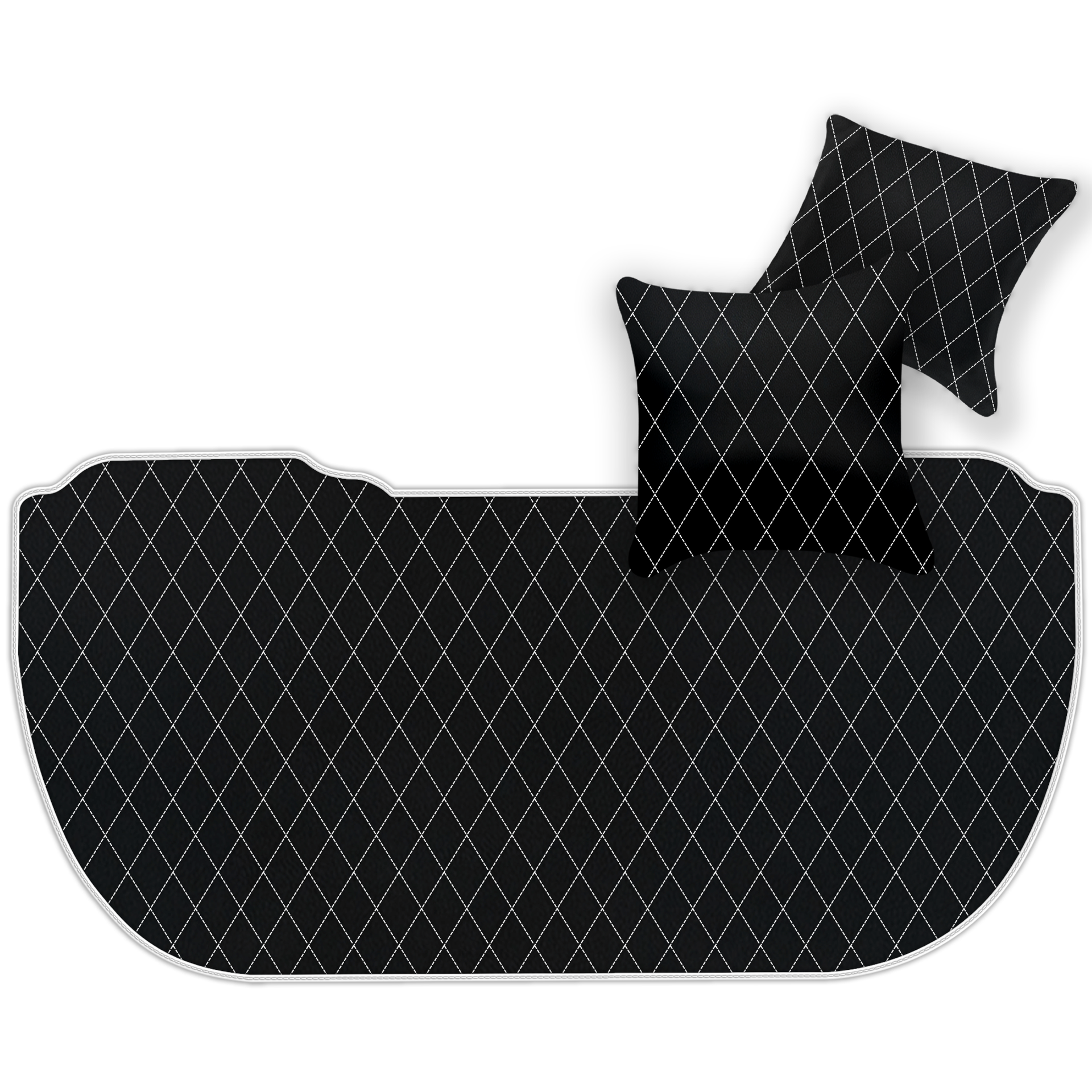 Black Leather Floor Mats for Bentley Mulsanne (2010-2020) | AW1 Design