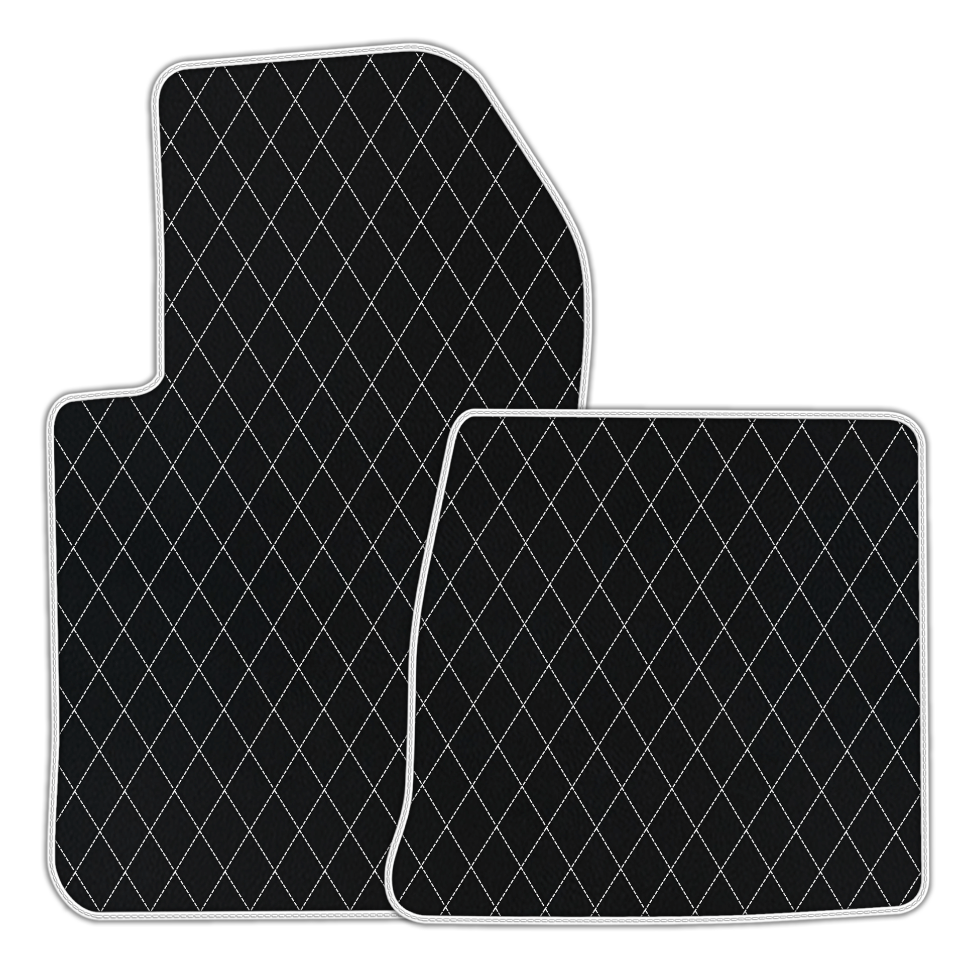 Custom Black Leather Floor Mats for Ferrari 599 Coupe (2006-2012)