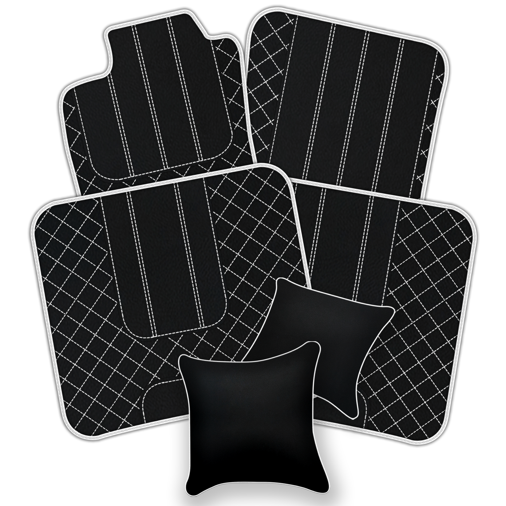 Customizable Leather Floor Mats with AW1 Pattern for Bentley Flying Spur (2019-2023) - AutoWin