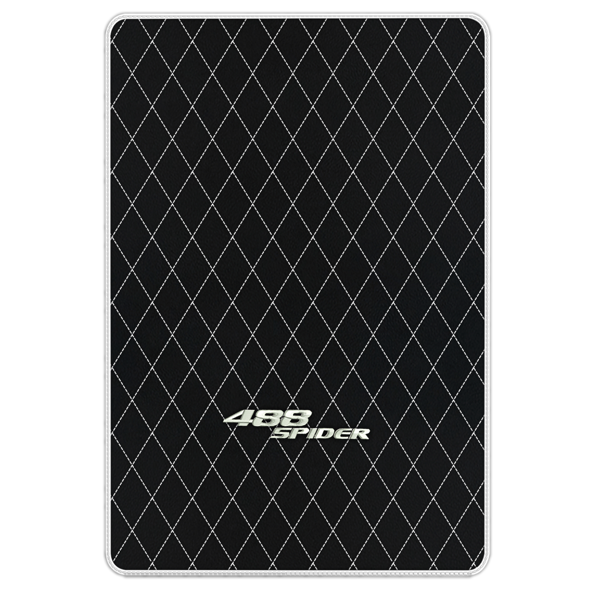 Premium Black Leather Floor Mats for Ferrari 488 Pista Spider