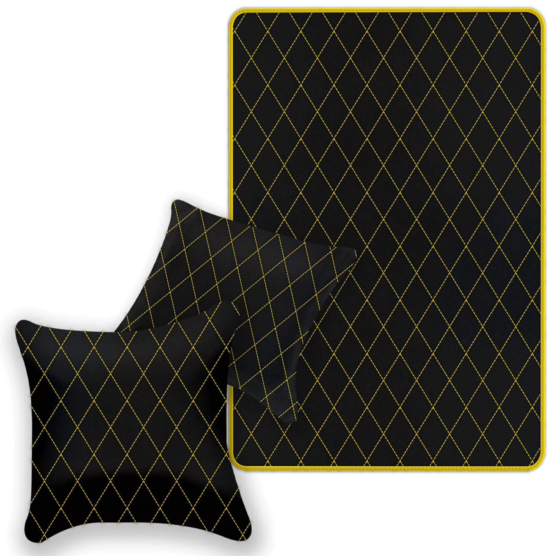 Premium Black Leather Floor Mats for Ferrari 488 Spider (2016-2022)