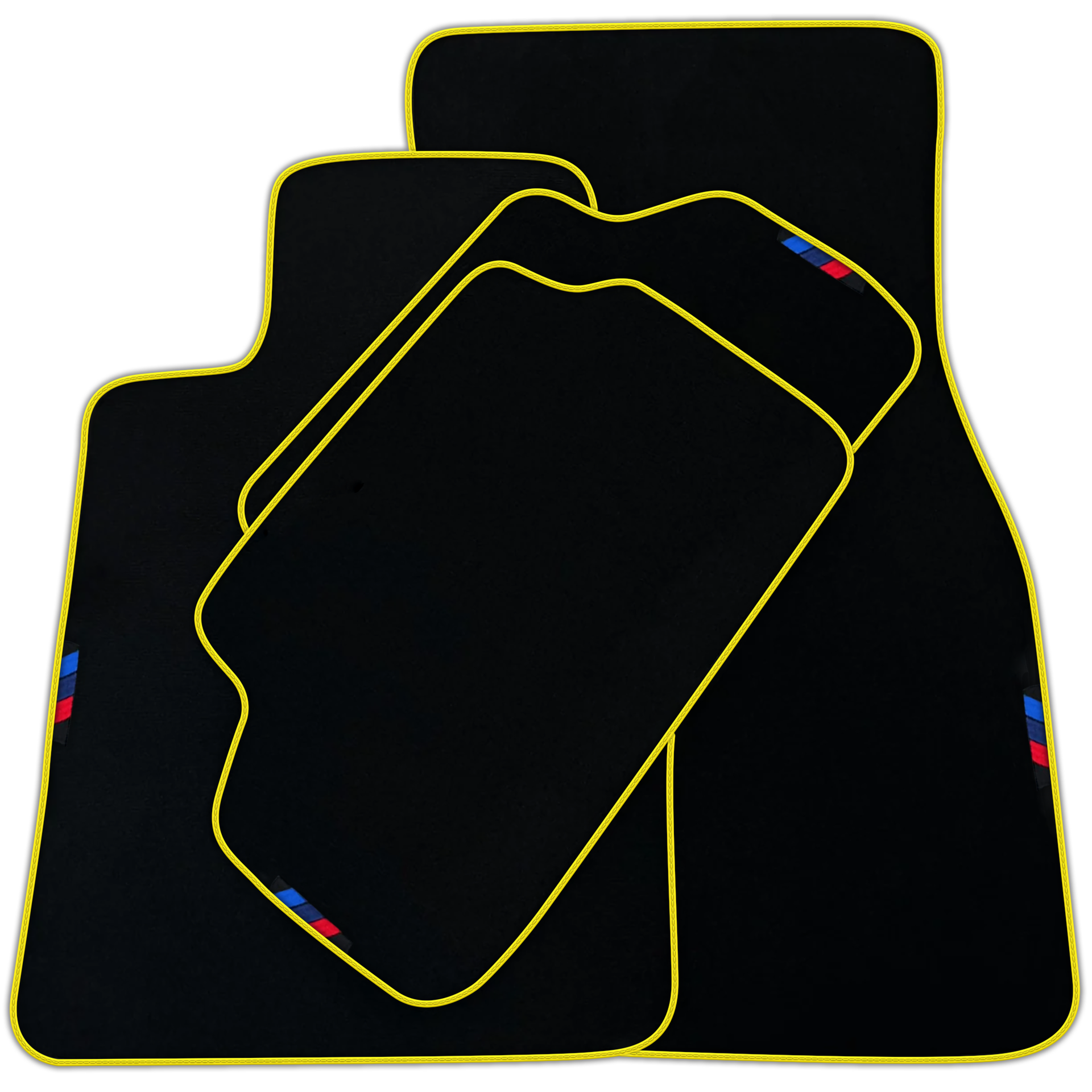 Black Floor Mats For BMW 1 Series E82 | Green Trim | Various Trim Colors