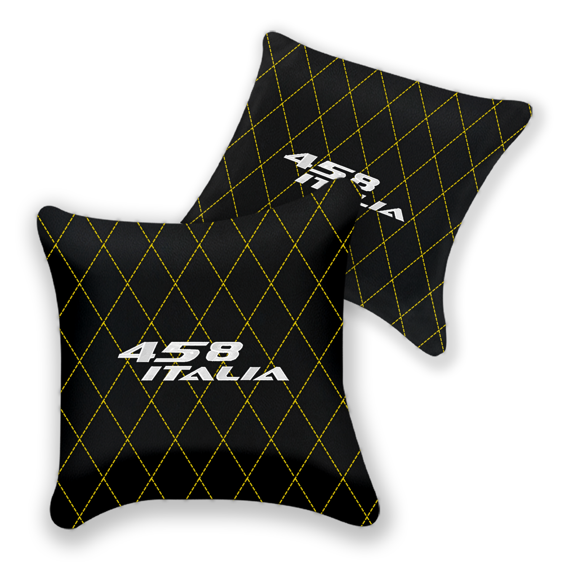 Custom Black Leather Pillows for Ferrari 458 Spider (2012-2015)