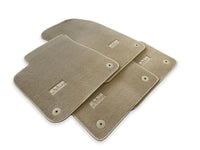 Beige Floor Mats for Audi A5 - F57 Convertible (2020-2023) | ER56 Design - AutoWin