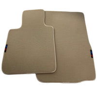 Beige Floor Mats For BMW Z4 Series E86 Coupe (2003-2008) With M Package - AutoWin