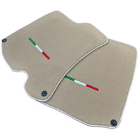 Beige Floor Mats for Ferrari Roma (2021-2024) Italian Edition - AutoWin