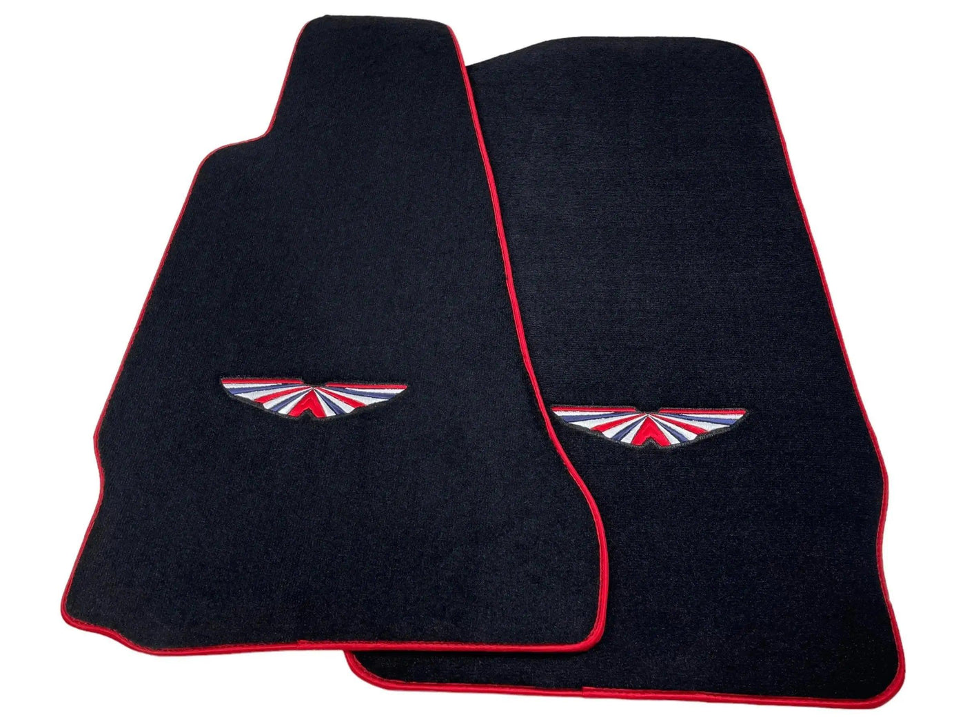 Black Floor Mats For Aston Martin DB11 (2016–2023) Red Trim - AutoWin