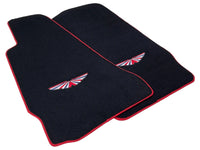 Black Floor Mats For Aston Martin DBX (2020– 2023) | Red Trim - AutoWin