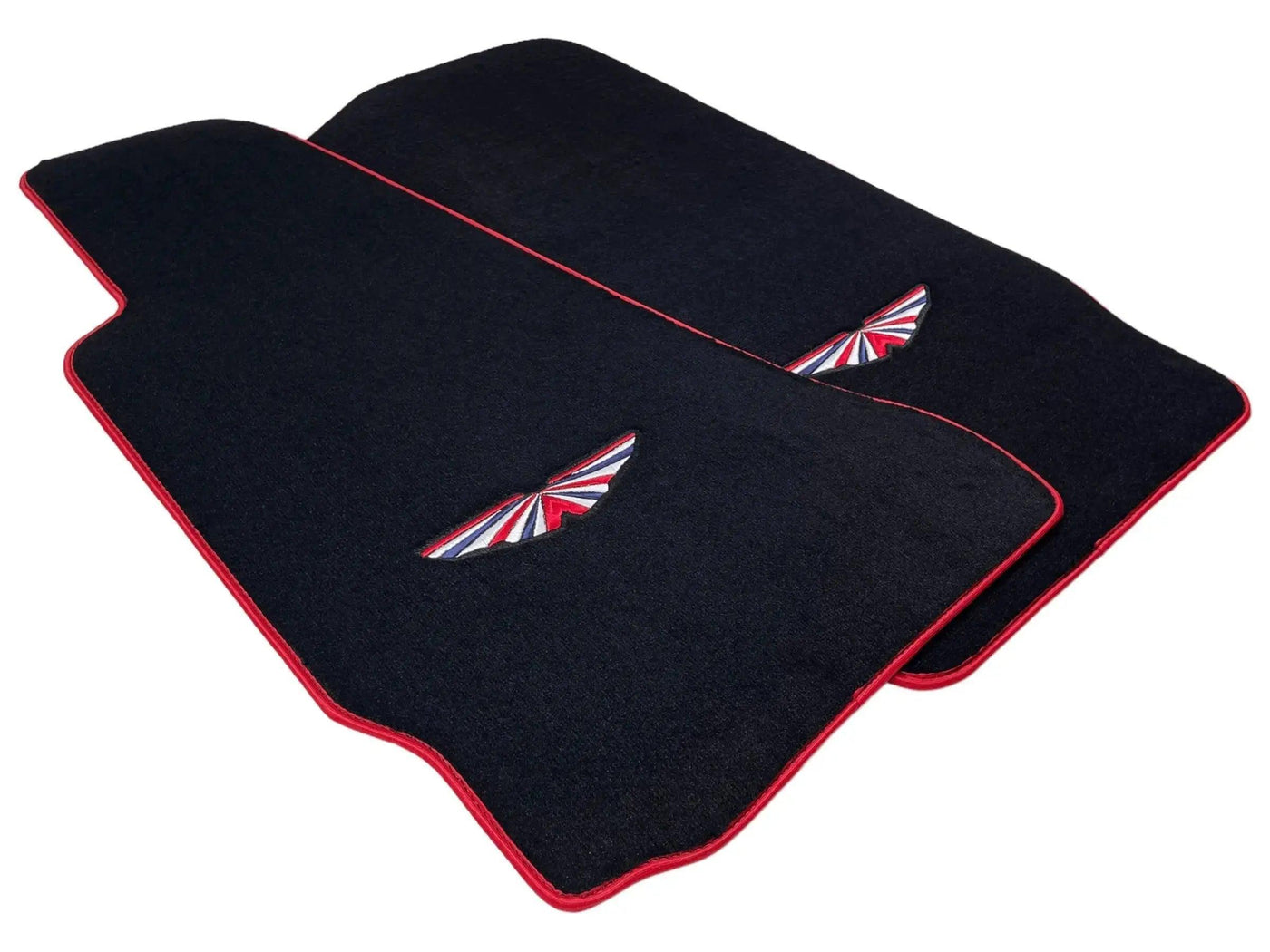 Black Floor Mats For Aston Martin DBX (2020– 2023) | Red Trim - AutoWin