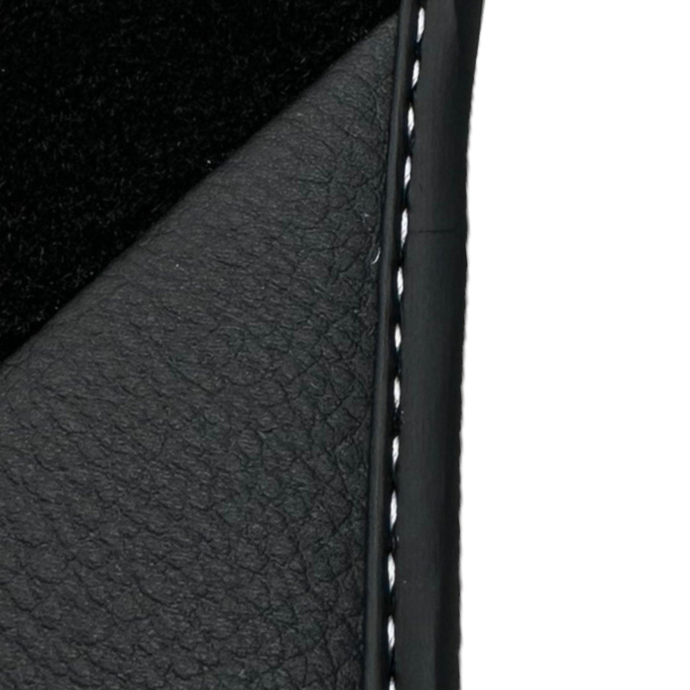 Black Floor Mats for Audi TT MK1 Convertible (1998-2006) with Leather - AutoWin