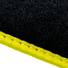 Black Floor Mats For BMW 1 Series F20 | Fighter Jet Edition | Yellow Trim - AutoWin