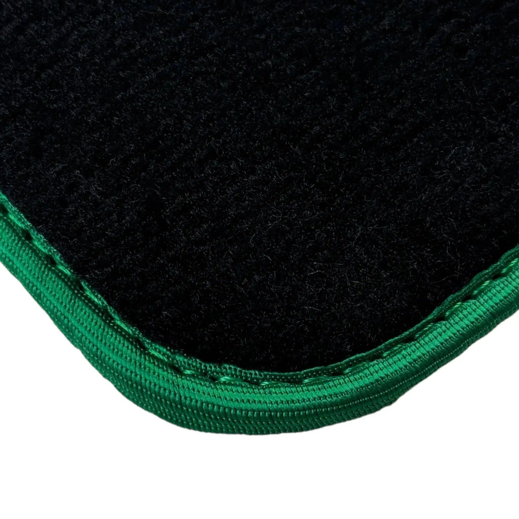 Black Floor Mats For BMW 3 Series E92 | Green Trim - AutoWin