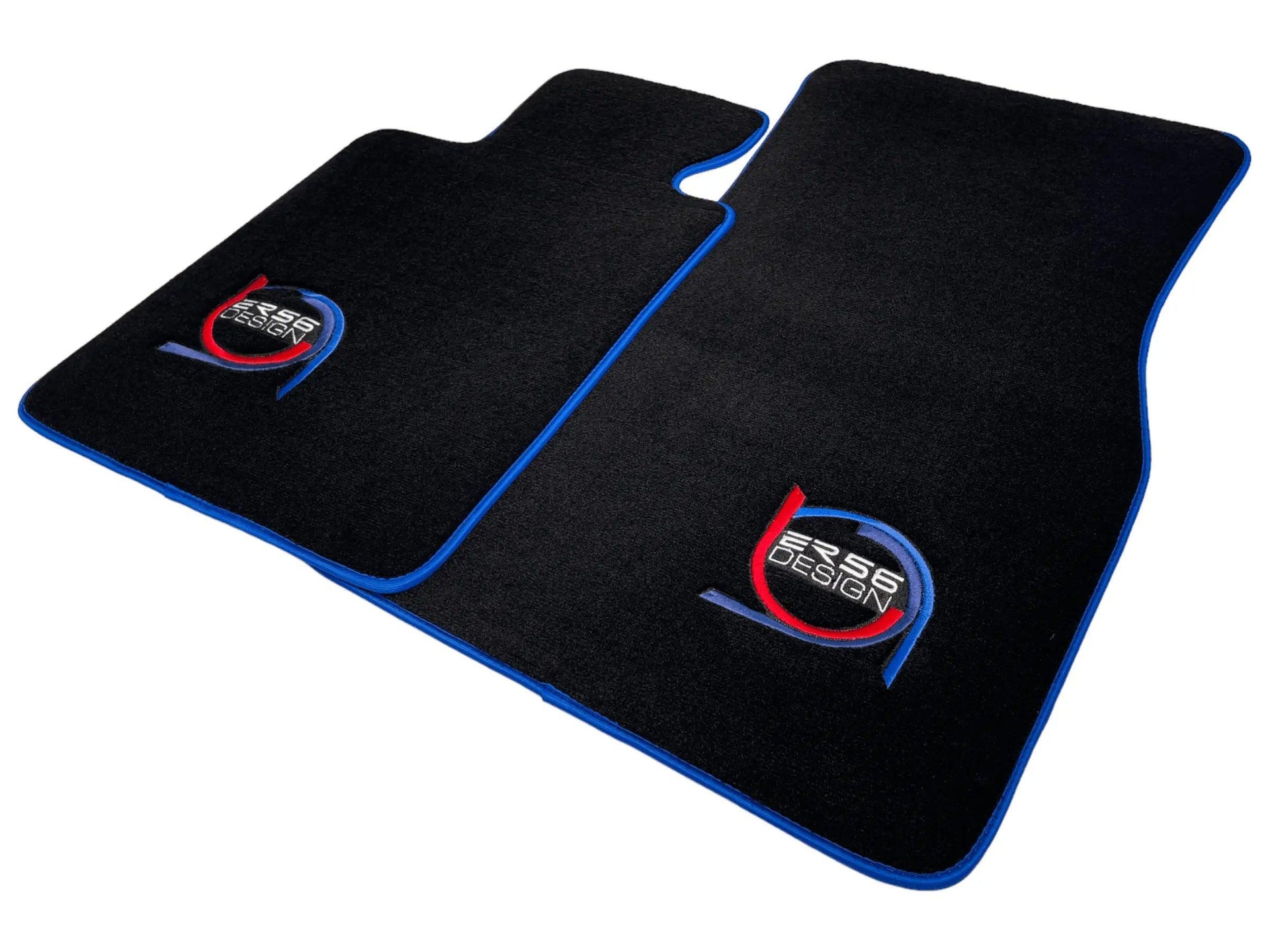 Black Floor Mats For BMW M4 G83 Convertible ER56 Design Limited Edition Blue Trim - AutoWin