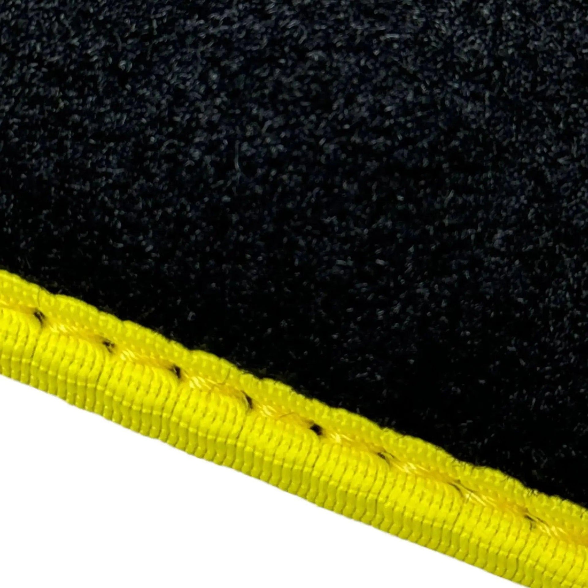 Black Floor Mats For BMW X4M Series F98 | Fighter Jet Edition | Yellow Trim - AutoWin