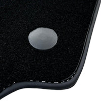 Black Floor Mats for Ferrari 458 Spider (2012-2015) with Bordeaux Nappa Leather | Italian Edition - AutoWin