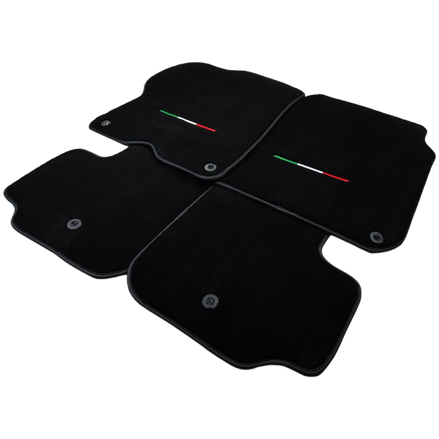 Black Floor Mats For Ferrari GTC4 Lusso (2016-2023) Italian Edition - AutoWin