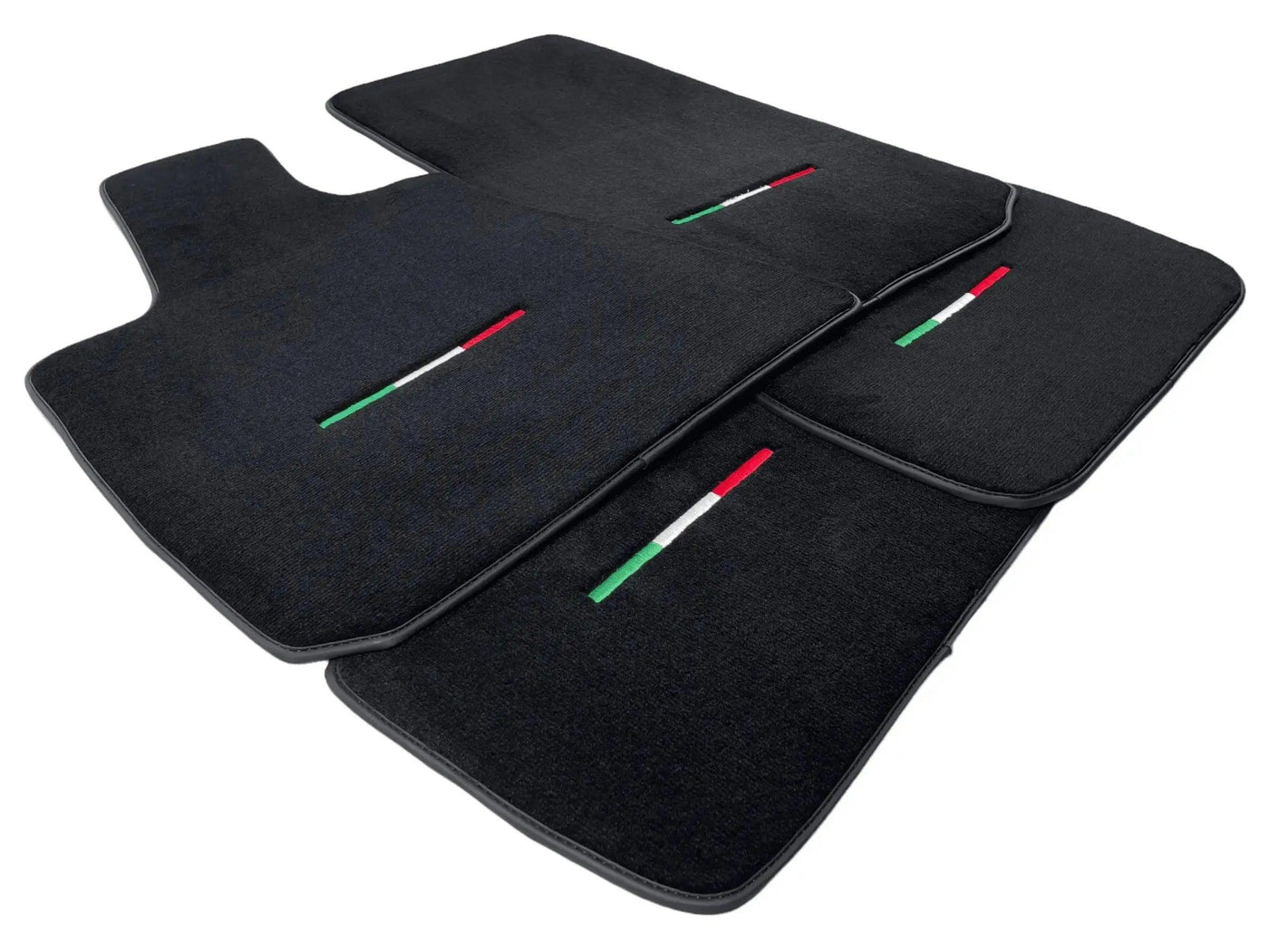 Black Floor Mats For Maserati Coupé (2001-2007) Italy Edition - AutoWin