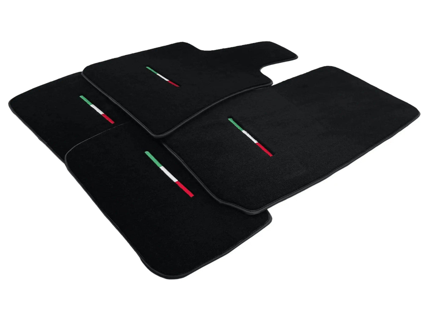 Black Floor Mats For Maserati Coupé (2001-2007) Italy Edition - AutoWin