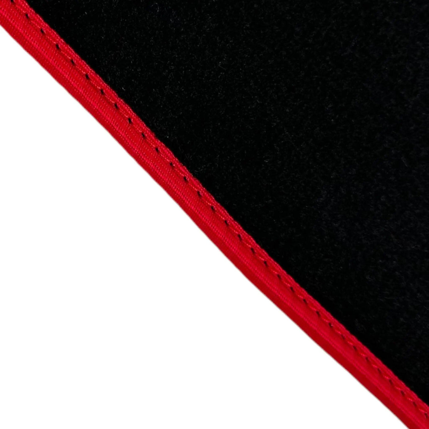 Black Floor Mats For Mercedes-Benz C Class W202 (1993-2000) ER56 Design | Red Trim - AutoWin