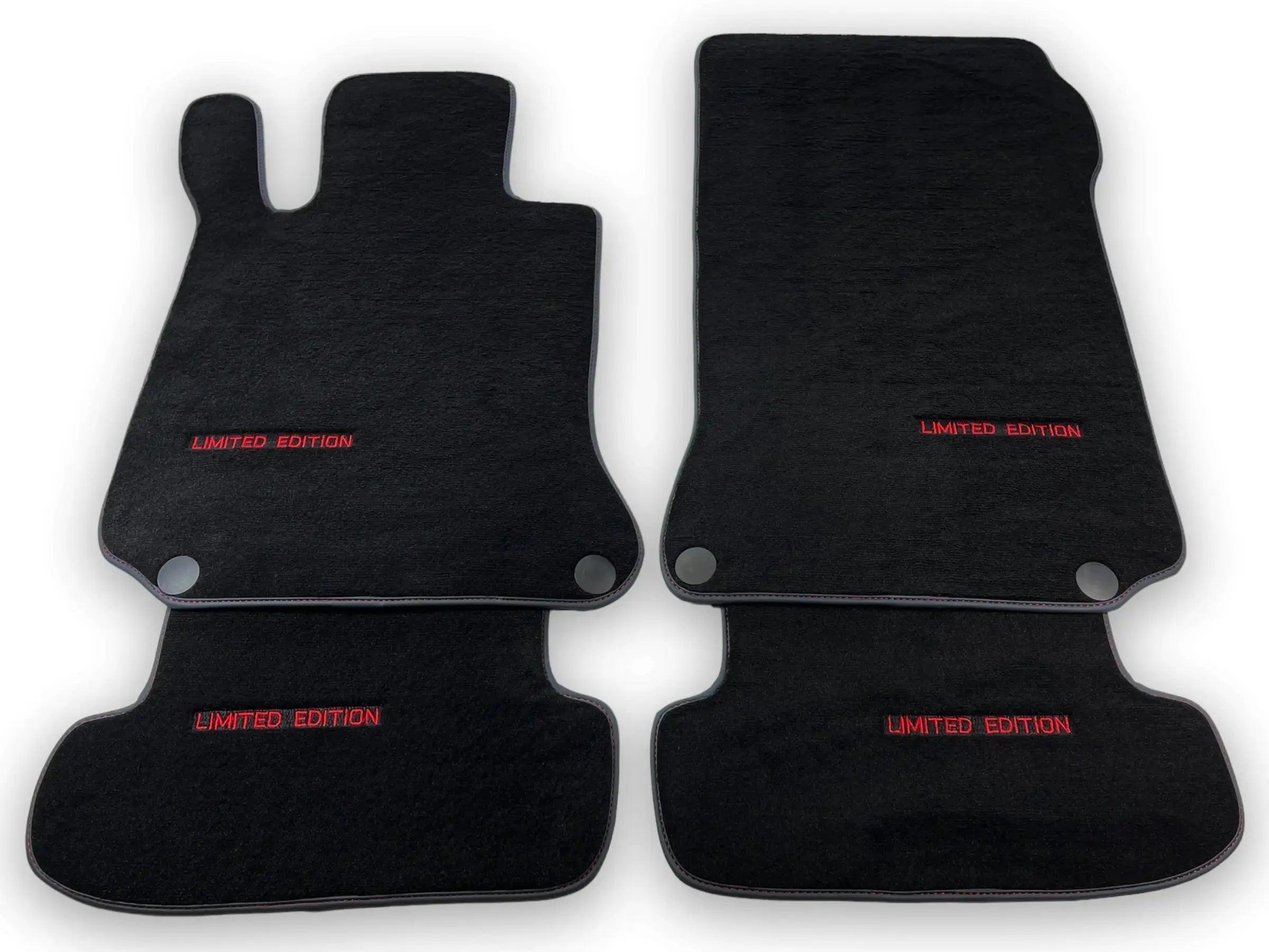 Black Floor Mats For Mercedes Benz E-Class A207 Convertible Facelift (2013-2017) | Limited Edition - AutoWin