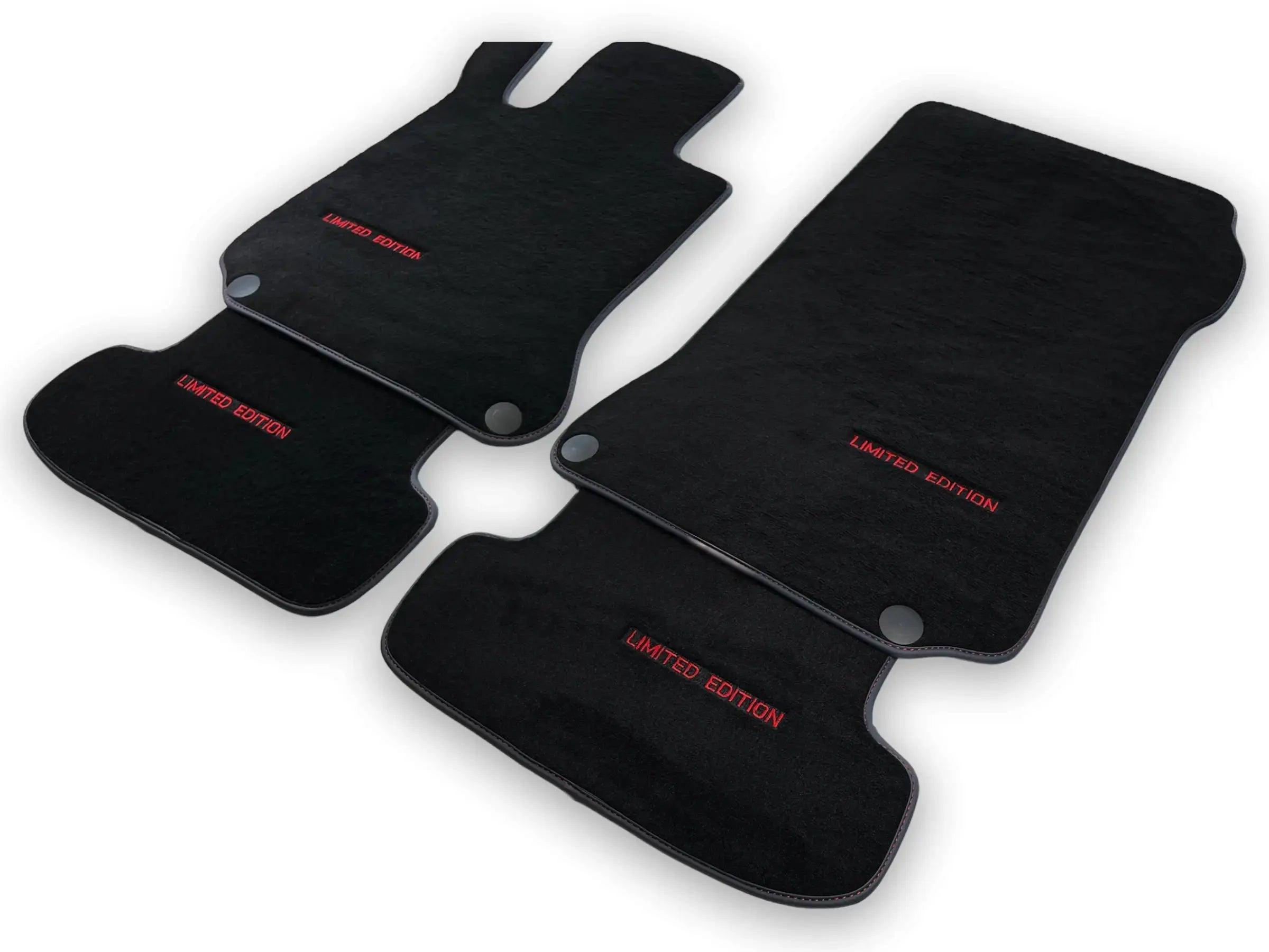 Black Floor Mats For Mercedes Benz E-Class A207 Convertible Facelift (2013-2017) | Limited Edition - AutoWin
