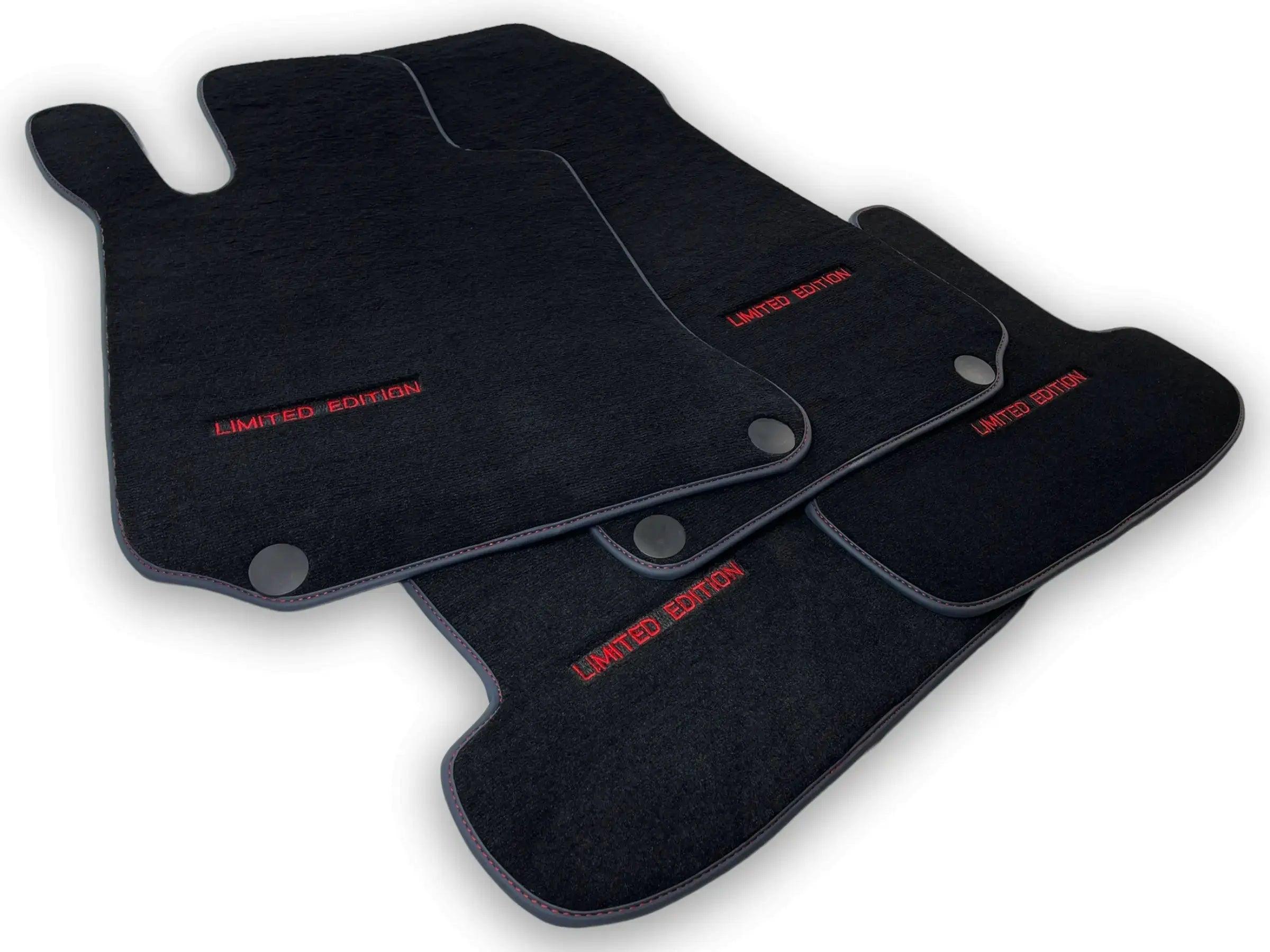Black Floor Mats For Mercedes Benz E-Class A207 Convertible Facelift (2013-2017) | Limited Edition - AutoWin