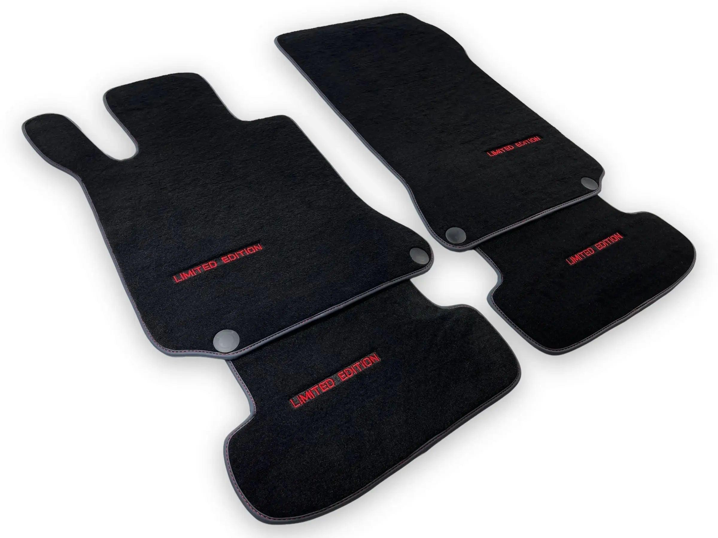 Black Floor Mats For Mercedes Benz E-Class A207 Convertible Facelift (2013-2017) | Limited Edition - AutoWin