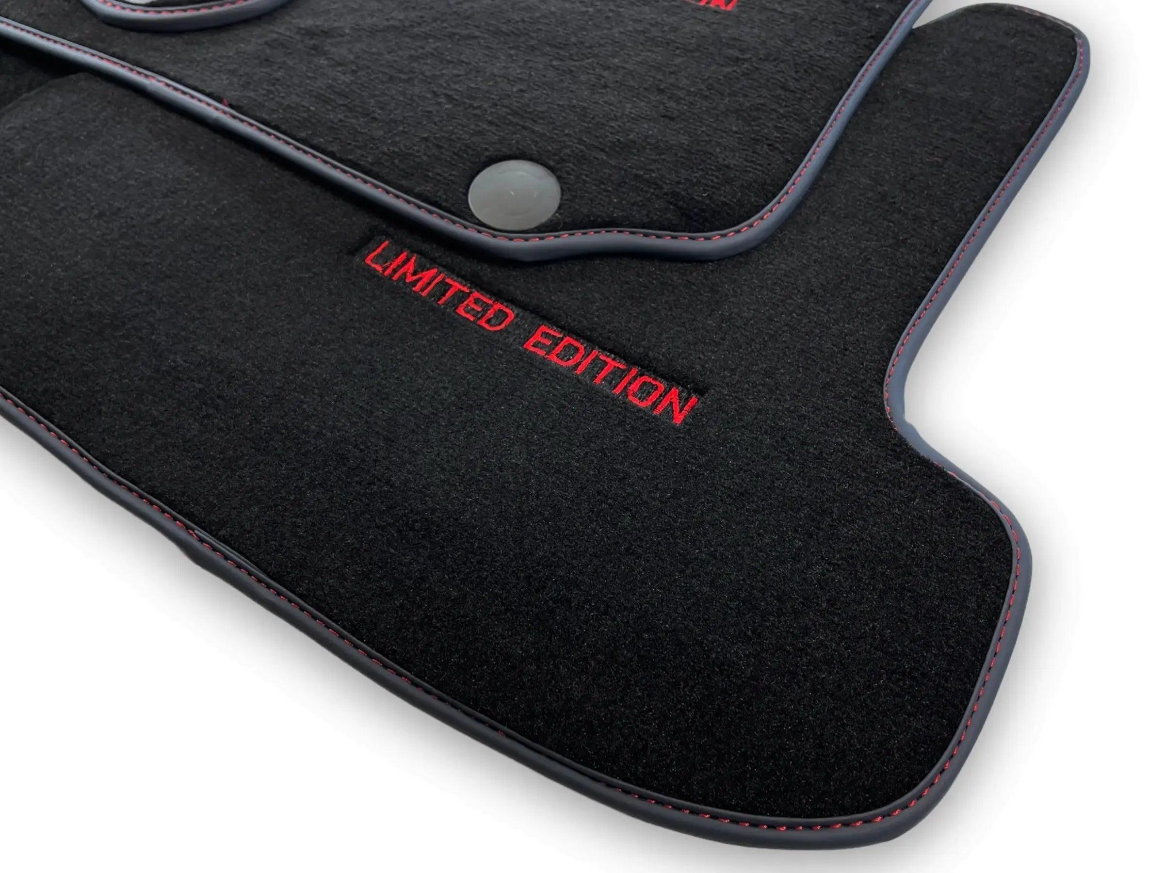 Black Floor Mats For Mercedes Benz E-Class A207 Convertible Facelift (2013-2017) | Limited Edition - AutoWin