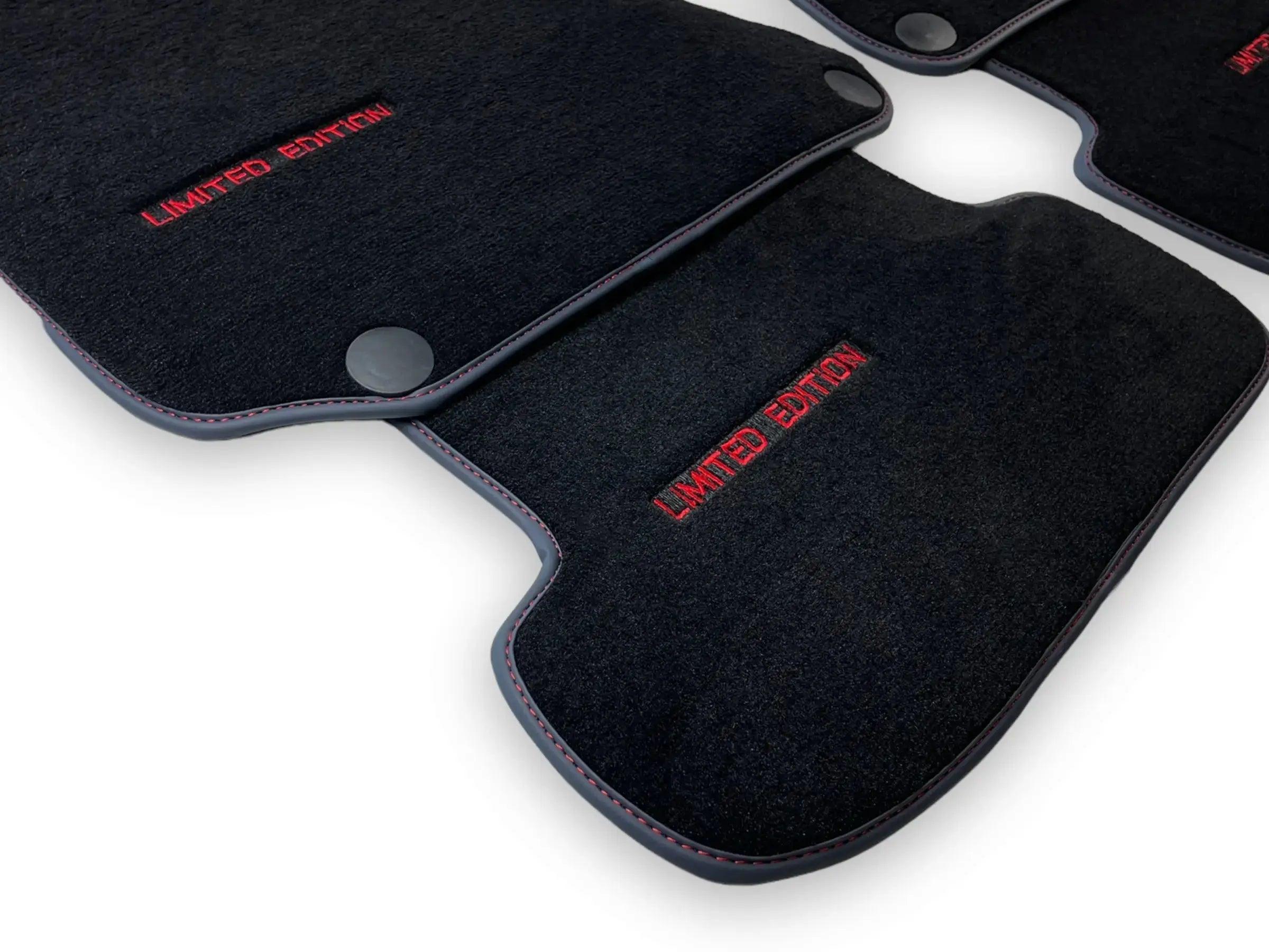 Black Floor Mats For Mercedes Benz E-Class A207 Convertible Facelift (2013-2017) | Limited Edition - AutoWin