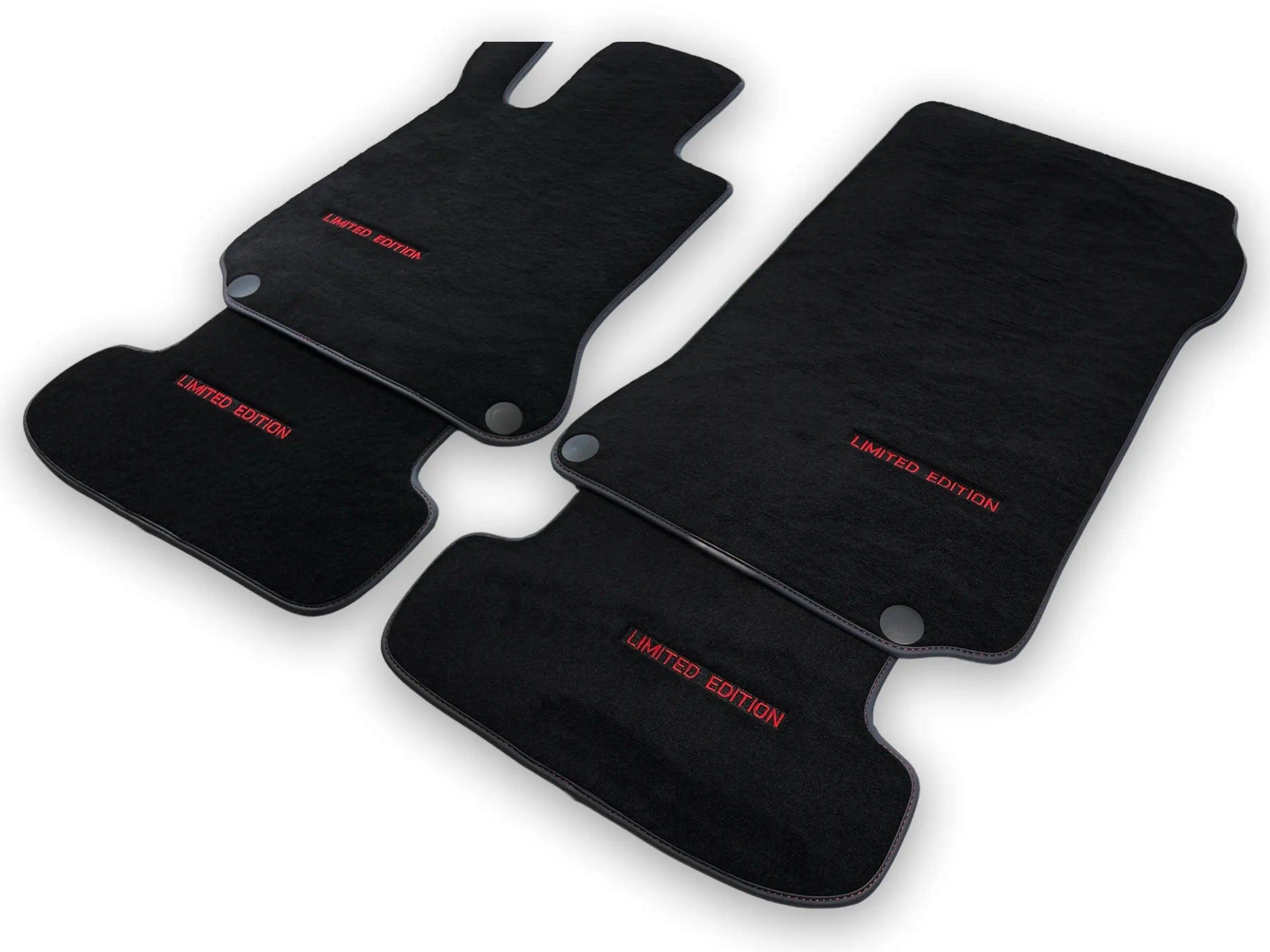 Black Floor Mats For Mercedes Benz E-Class W214 Sedan (2023-2024) Hybrid | Limited Edition - AutoWin