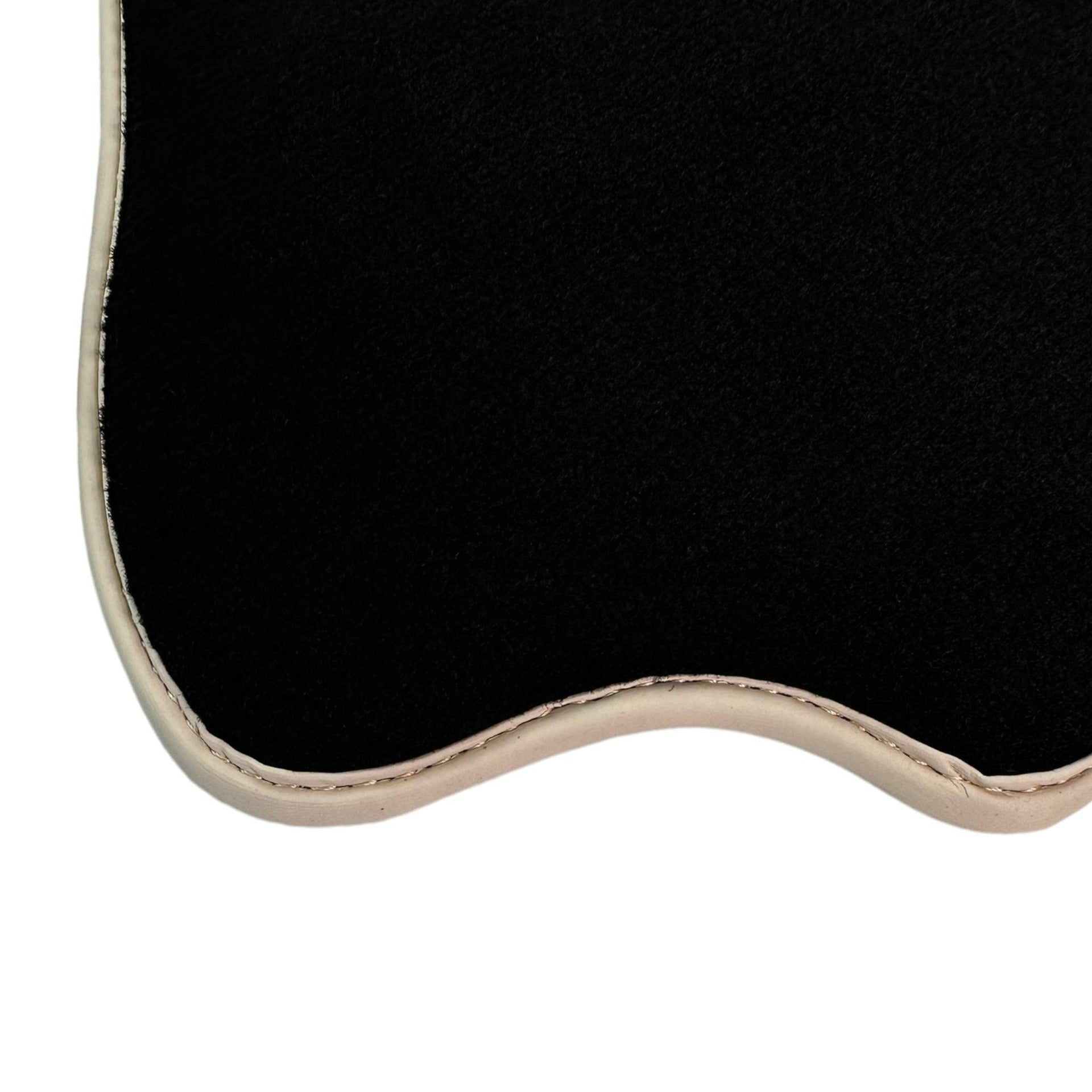 Black Floor Mats For Nissan 300ZX (1990-2000) Beige Trim - AutoWin