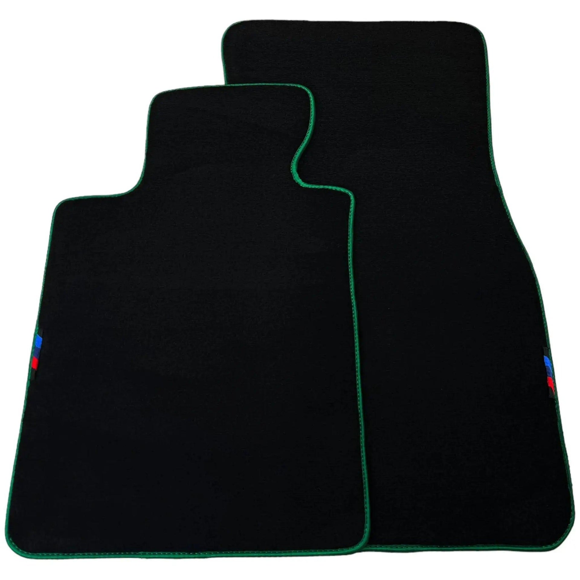 Black Mats For BMW M3 E93 | Green Trim - AutoWin