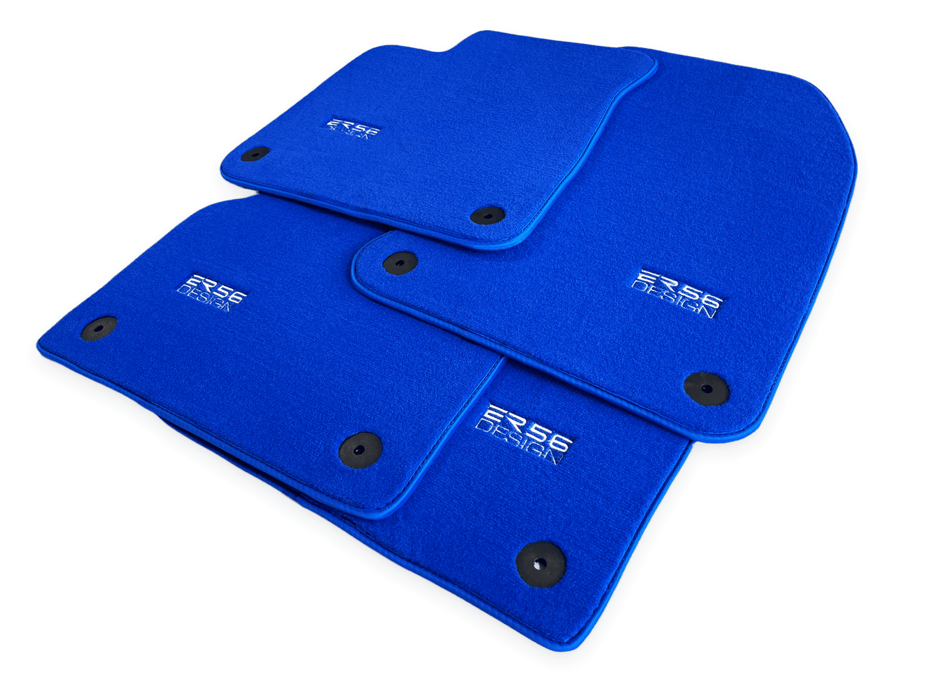 Blue Floor Mats for Audi A3 - 5-door Sportback Hybrid (2021 - 2024) | ER56 Design - AutoWin
