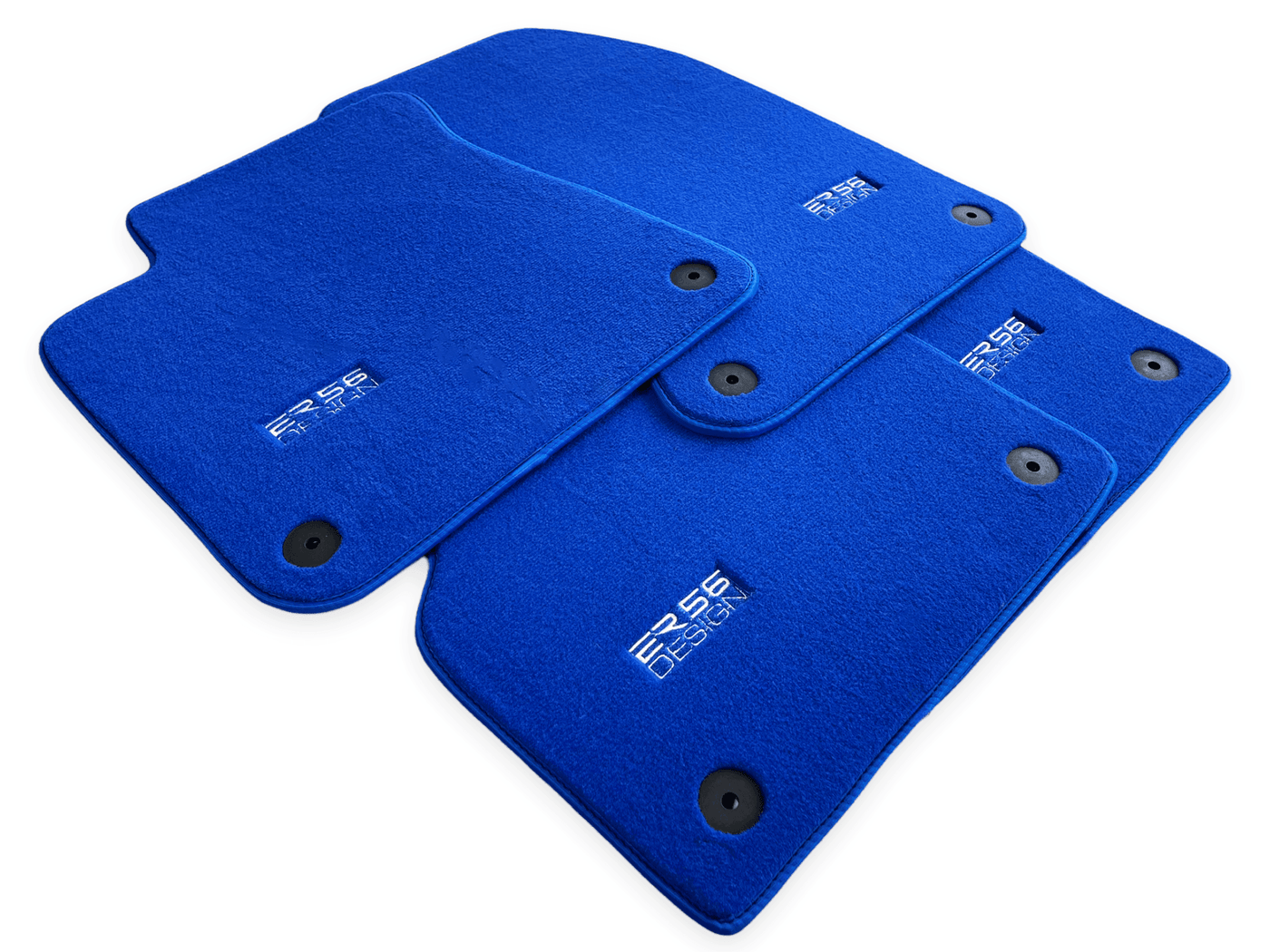 Blue Floor Mats for Audi A3 - Convertible (2014-2020) | ER56 Design - AutoWin