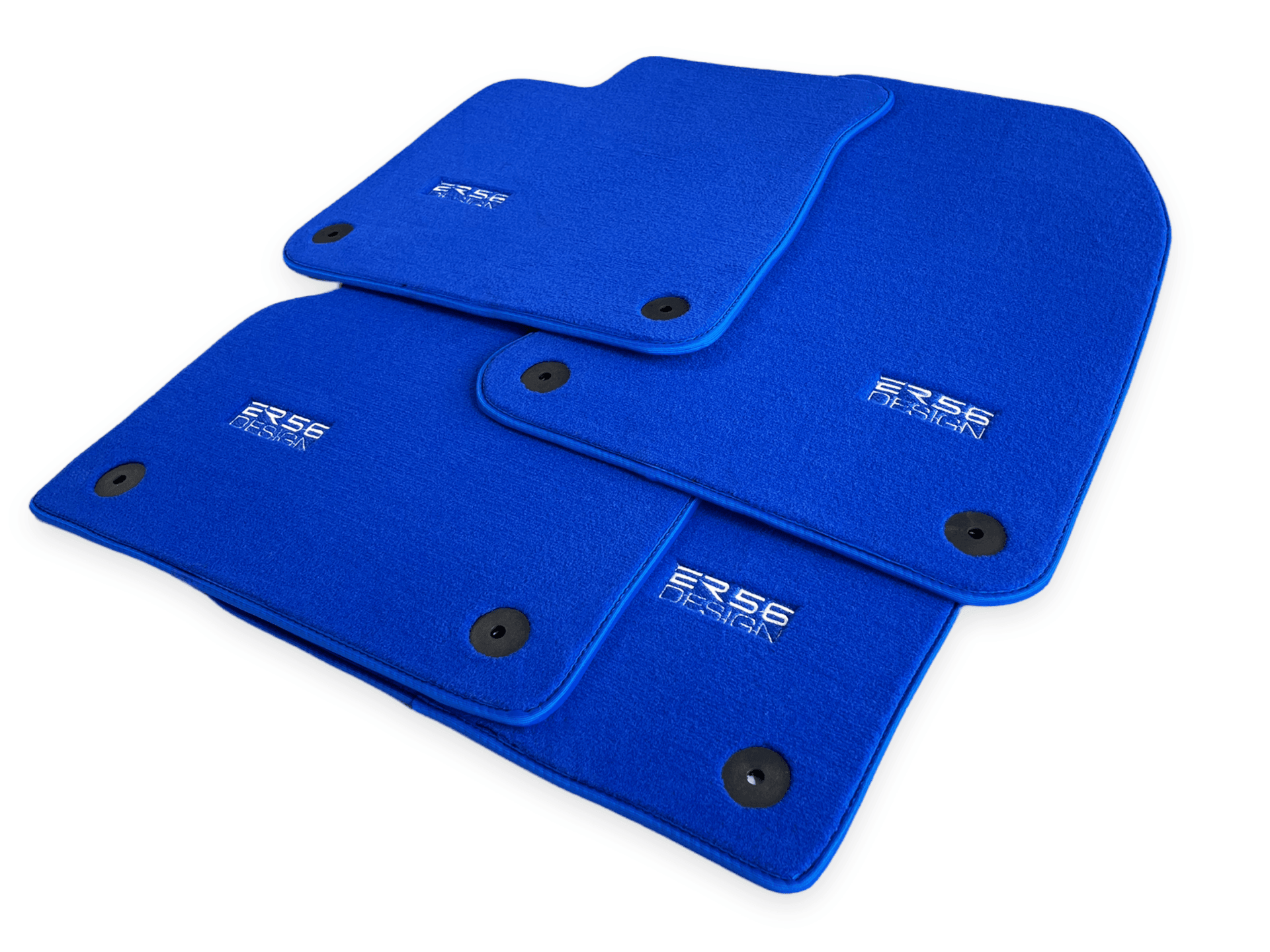 Blue Floor Mats for Audi A6 - C6 Avant (2004-2008) | ER56 Design - AutoWin