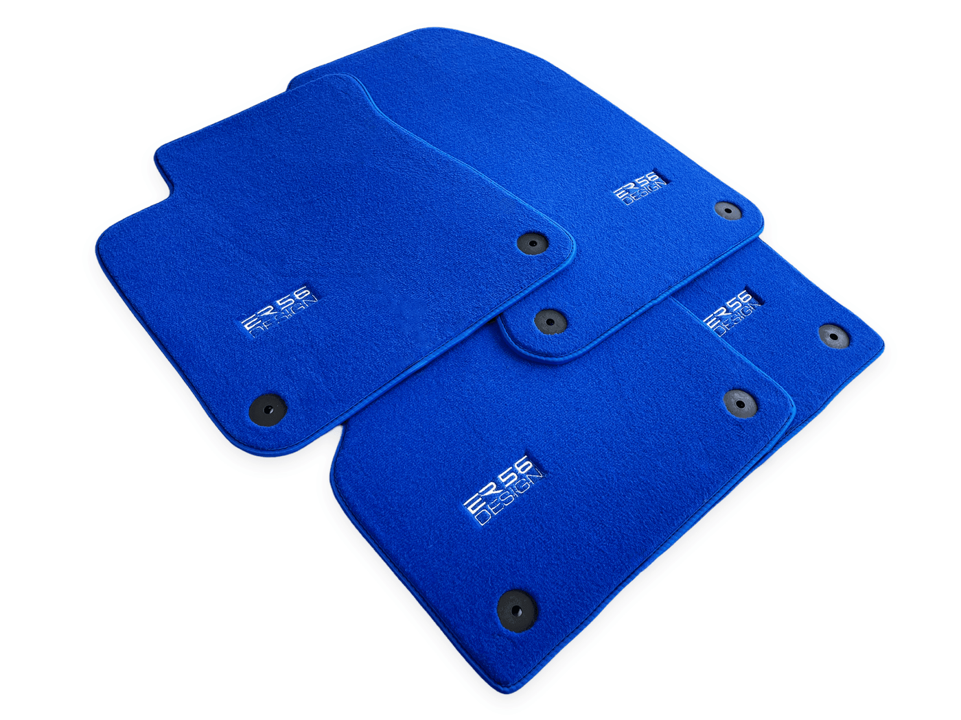 Blue Floor Mats for Audi A8 D3 Long (2002-2010) | ER56 Design - AutoWin
