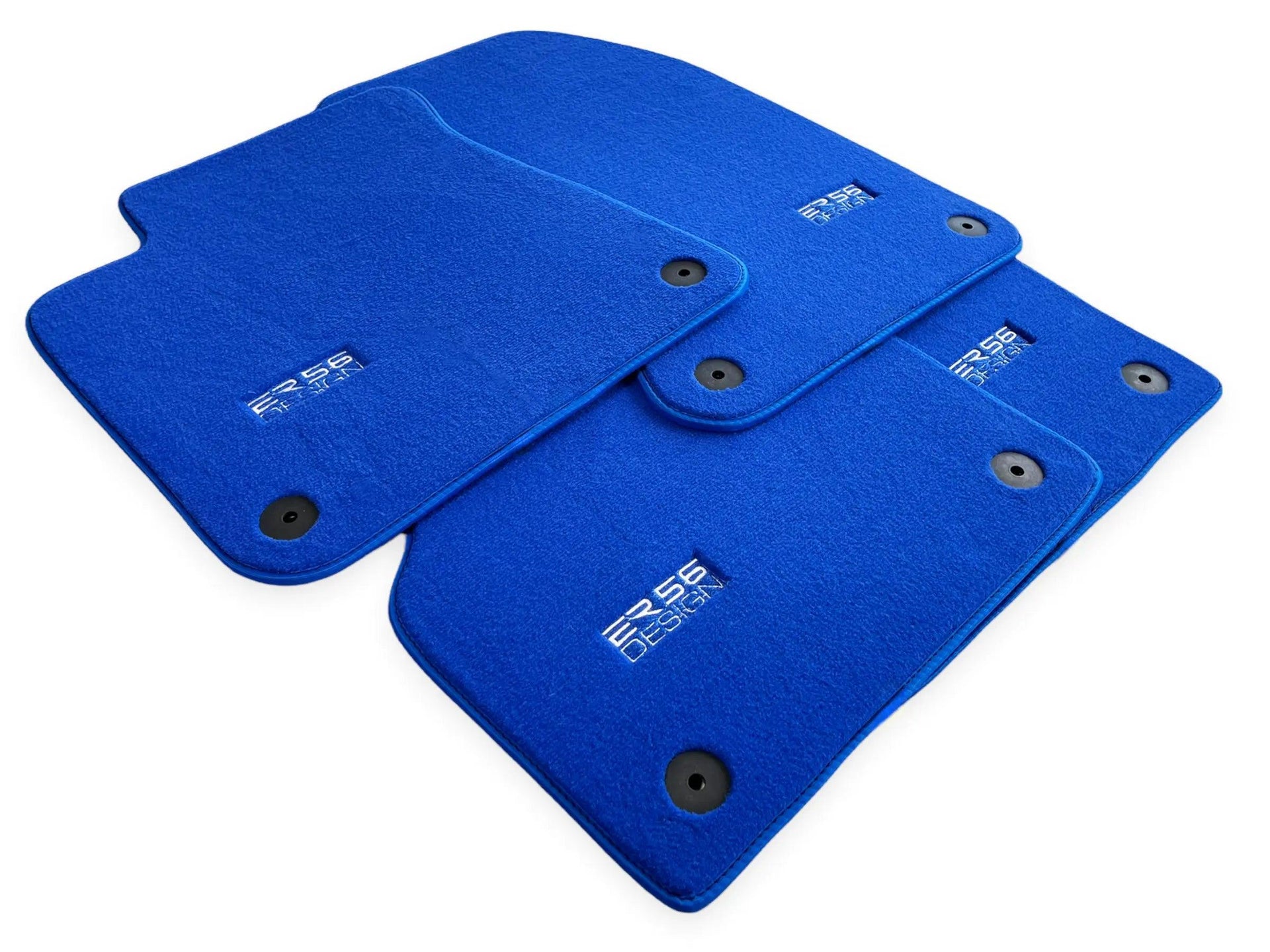 Blue Floor Mats for Audi Q4 E-tron (2021-2024) | ER56 Design - AutoWin