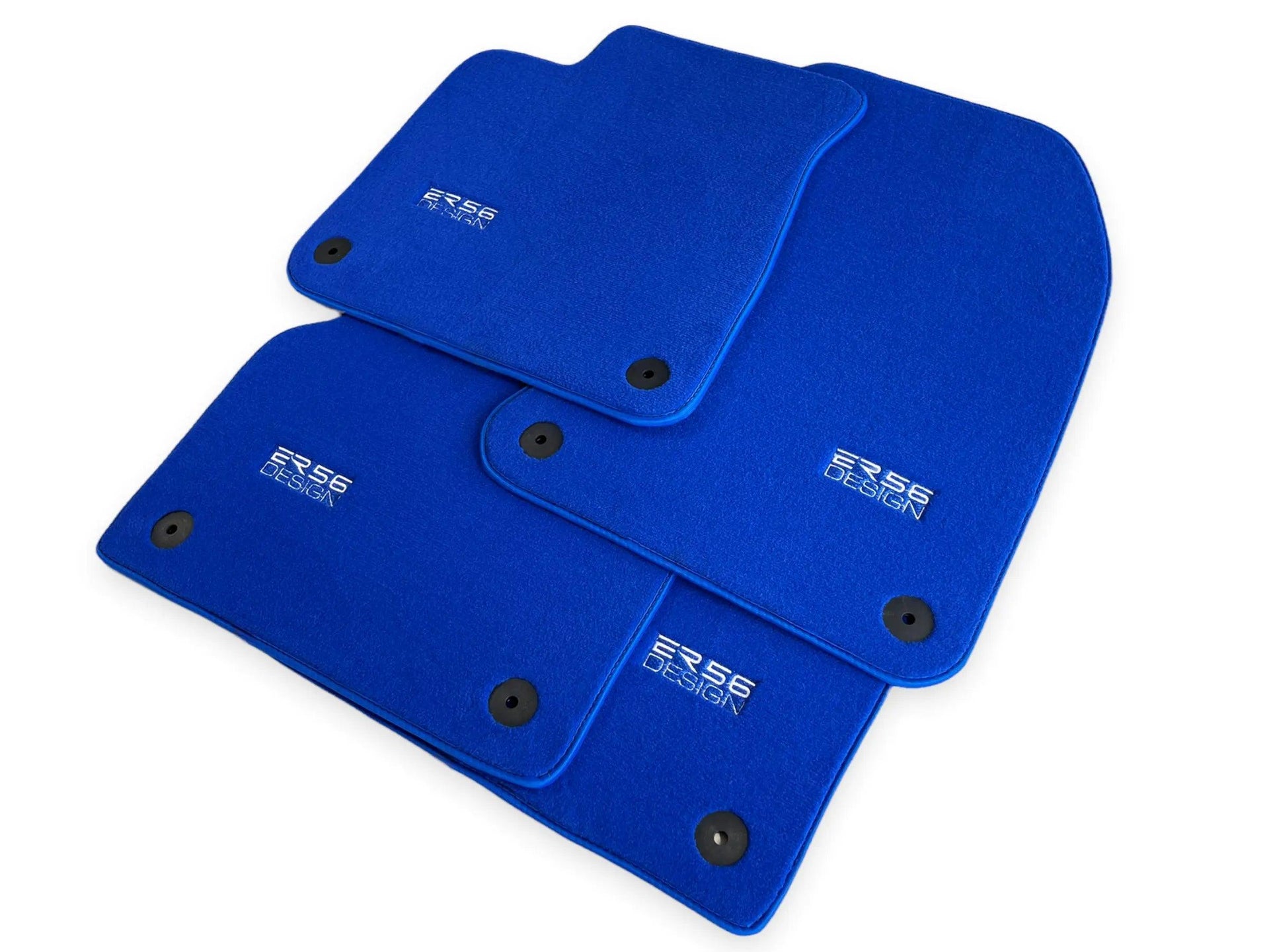 Blue Floor Mats for Audi Q5 8R Hybrid (2008-2017) | ER56 Design - AutoWin