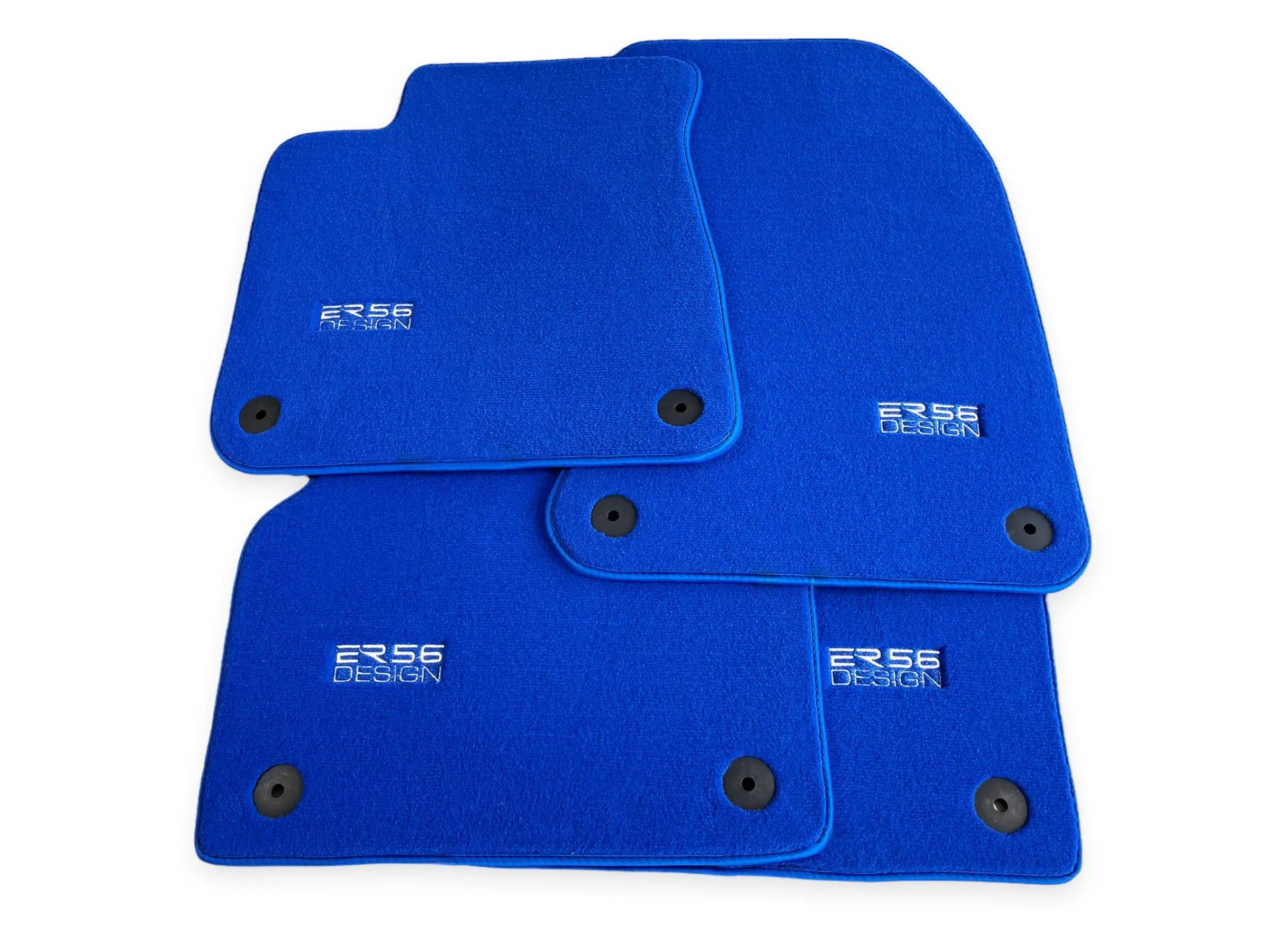 Blue Floor Mats for Audi Q5 FY Hybrid (2017-2023) | ER56 Design - AutoWin