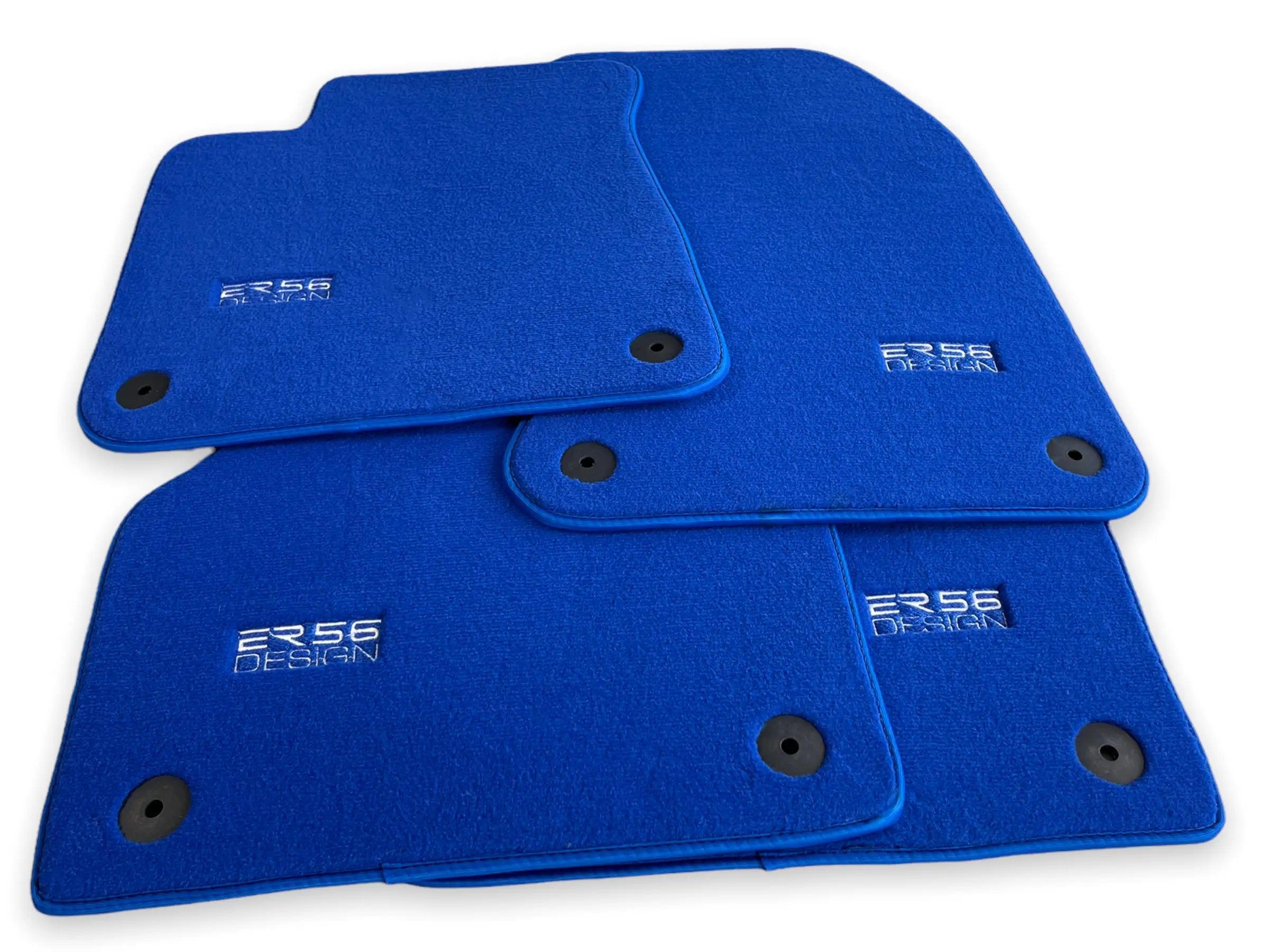 Blue Floor Mats for Audi Q5 FY Hybrid (2017-2023) | ER56 Design - AutoWin