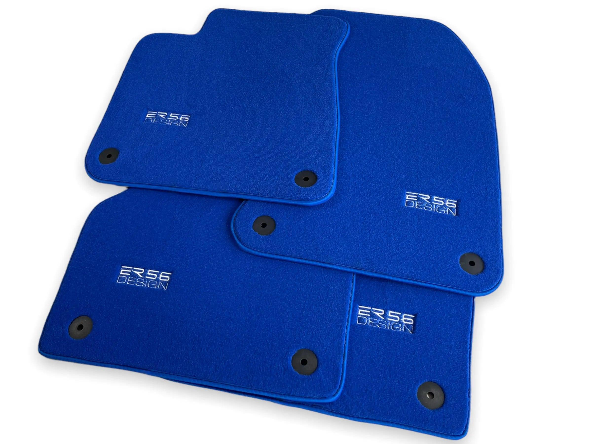 Blue Floor Mats for Audi Q5 FY Hybrid (2017-2023) | ER56 Design - AutoWin