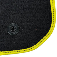 Carbon Fiber Floor Mats for Ferrari F12 Berlinetta (2012-2022) | Yellow Trim - AutoWin