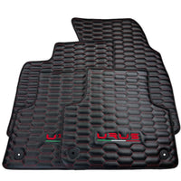 Carbon Fiber Floor Mats for Lamborghini Urus with Red Stitching - AutoWin