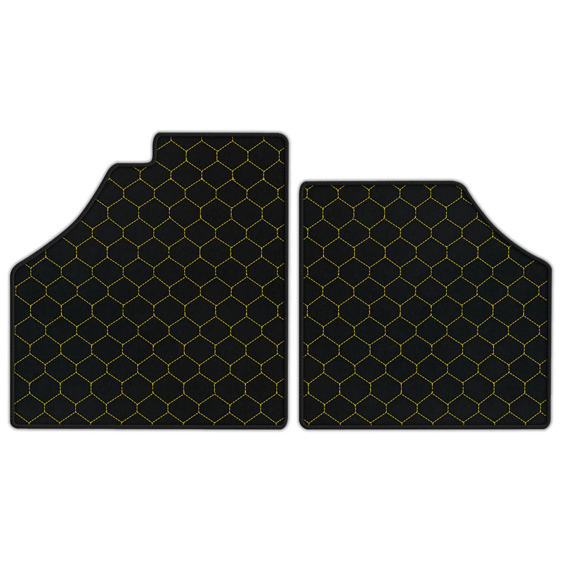 Customizable Leather Floor Mats with Hex Pattern for Ferrari Enzo (2002-2004)