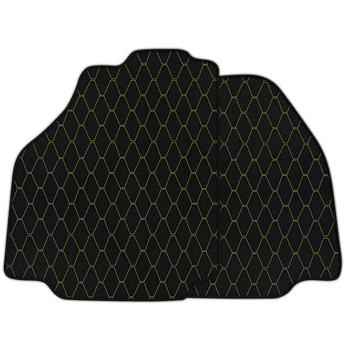 Customizable Leather Floor Mats with Vertical Hex Pattern for Ferrari 458 Speciale (2012-2015)