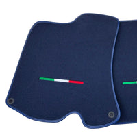 Dark Blue Floor Mats For Ferrari Roma (2021-2024) Italian Edition - AutoWin
