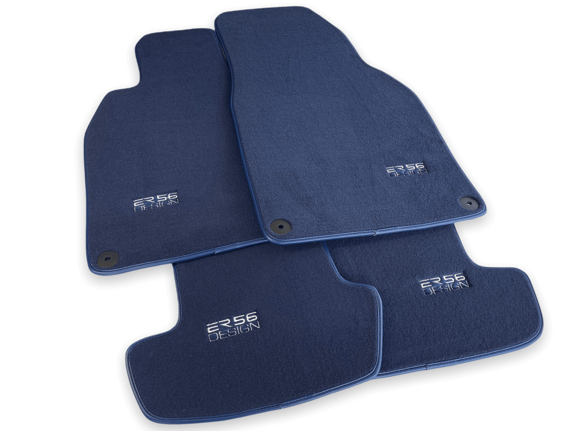Dark Blue Floor Mats for Porsche Macan (2014-2023) | ER56 Design - AutoWin