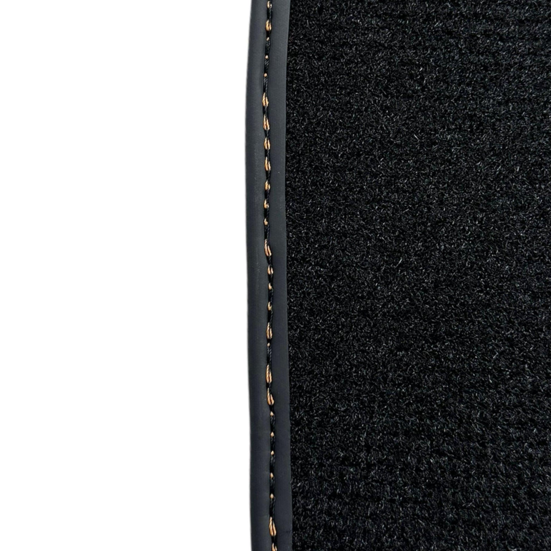 Floor Mats For Bentley Flying Spur (2019-2023) with Orange Alcantara Leather - AutoWin