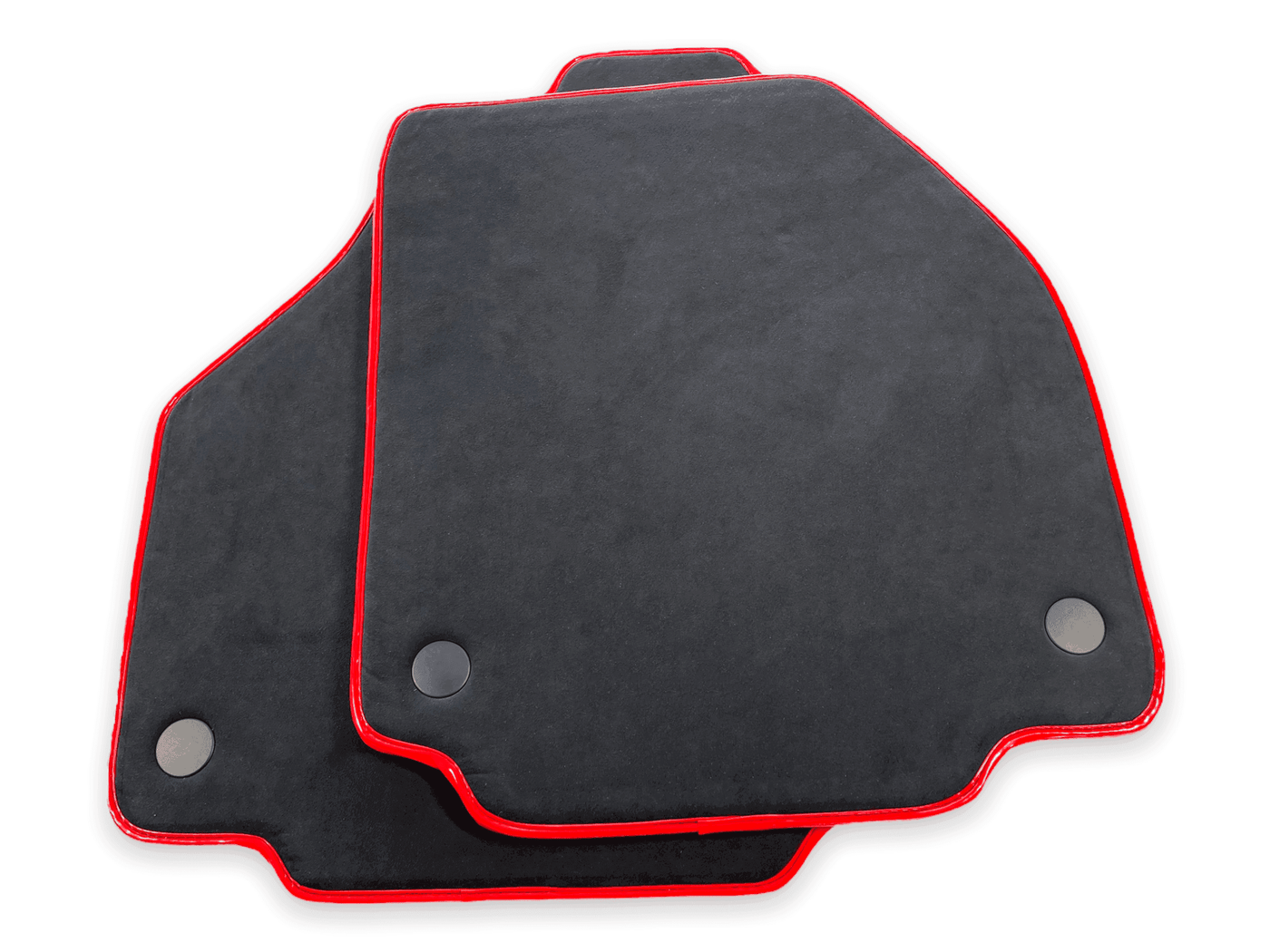 Floor Mats For Ferrari 458 Italia (2009-2015) Alcantara Leather Red Trim - AutoWin