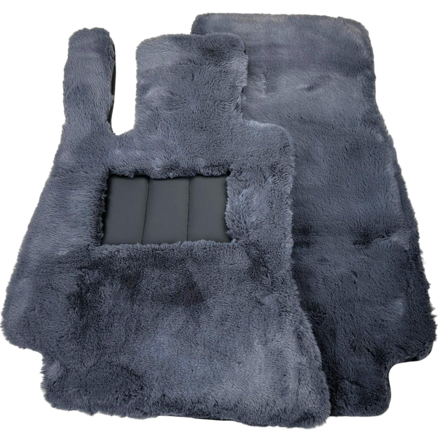 Gray Sheepskin Floor Mats for Mercedes Benz GLC-Class X254 SUV 300e 4Matic (2023-2024) | ER56 Design - AutoWin